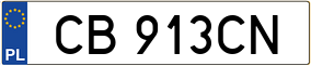 Trailer License Plate